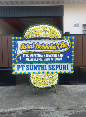 Papan Bunga Duka di Sukabares